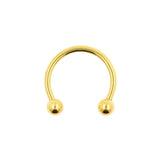 Chirurgischer Stahl Circular Barbell Gold