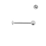 Chirurgischer Stahl Nano Barbell mit 2,35 mm Kristall Clear