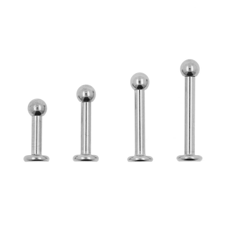 Titanium Labret Met Bal Zilver