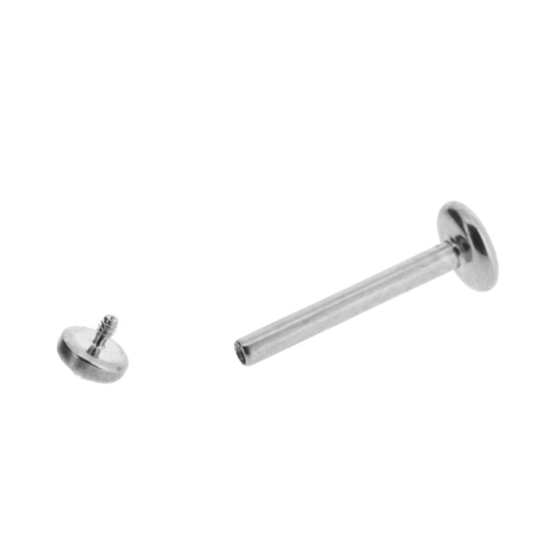 Titanium Labret & Jewelled Disc Clear
