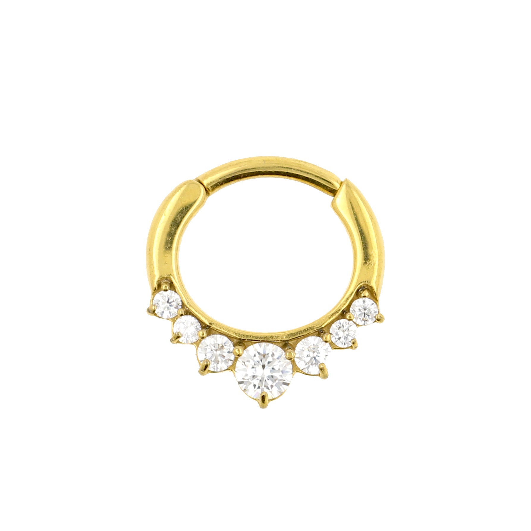 Chirurgisch Stalen Zirkonia Princess Ring Clear