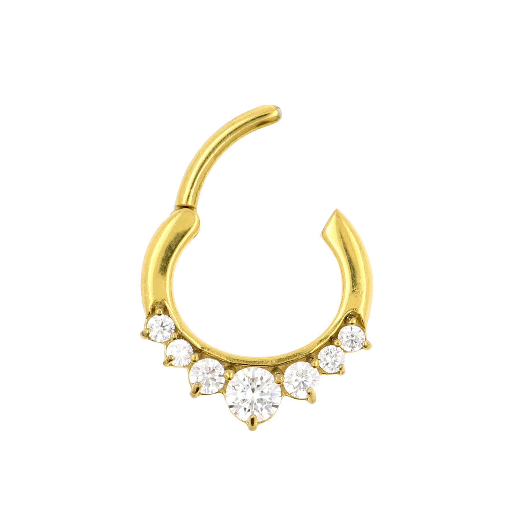 Chirurgisch Stalen Zirkonia Princess Ring Clear