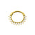 Chirurgisch Stalen Zirkonia Sunflower Ring Clear