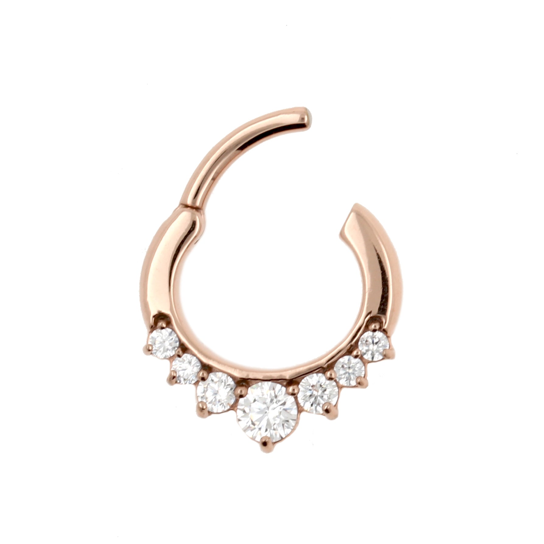 Chirurgisch Stalen Zirkonia Princess Ring Clear