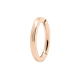 Nickelfreier Stahl-Bauchnabel-Clicker – Flach Roségold