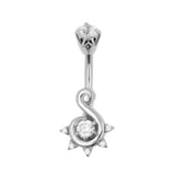 Chirurgischer Stahl Bauchnabelpiercing Zirkonia S Cluster