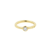 18 Karat Gold Nasen-Click-Ring mit Diamant