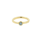 18 Karat Gold Nasen-Click-Ring mit Diamant