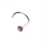 Chirurgischer Stahl Nasenpiercing mit Rose Kristall