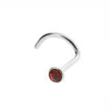 Chirurgischer Stahl Nasenpiercing mit Kristall Light Siam