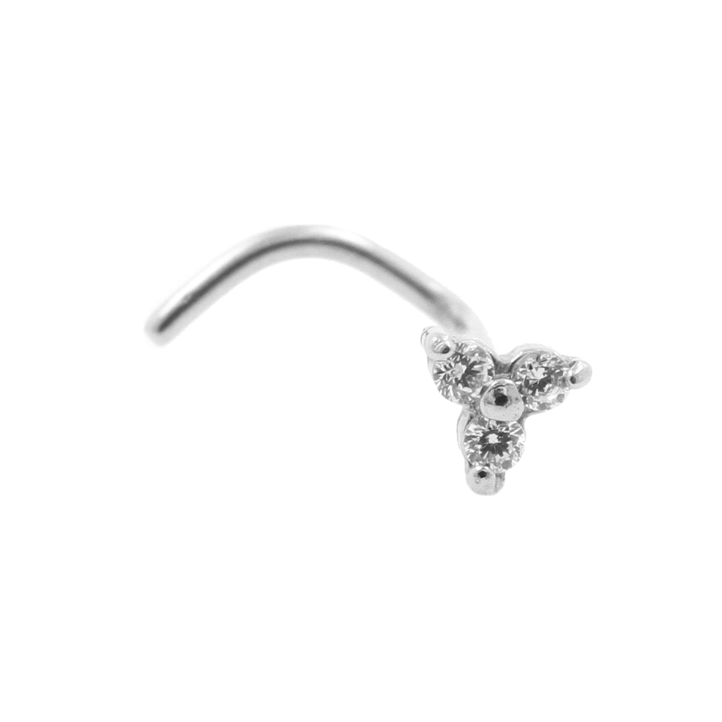 Chirurgisch Stalen Neuspiercing Zirkonia Trinity Clear
