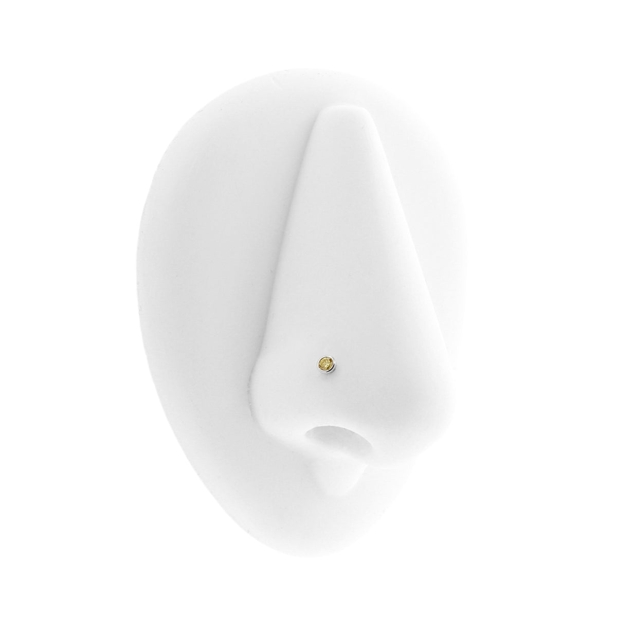 Platina Neusstud Met Diamant