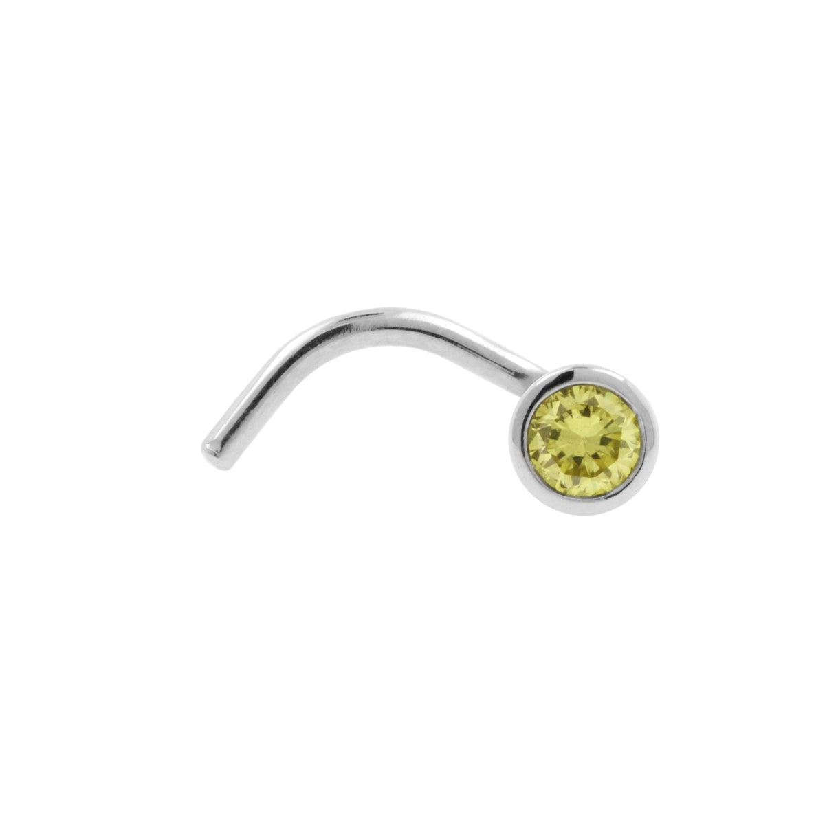 Platina Neusstud Met Diamant