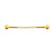 Chirurgisch Stalen Industrial Barbell Met Zirkonia Goud
