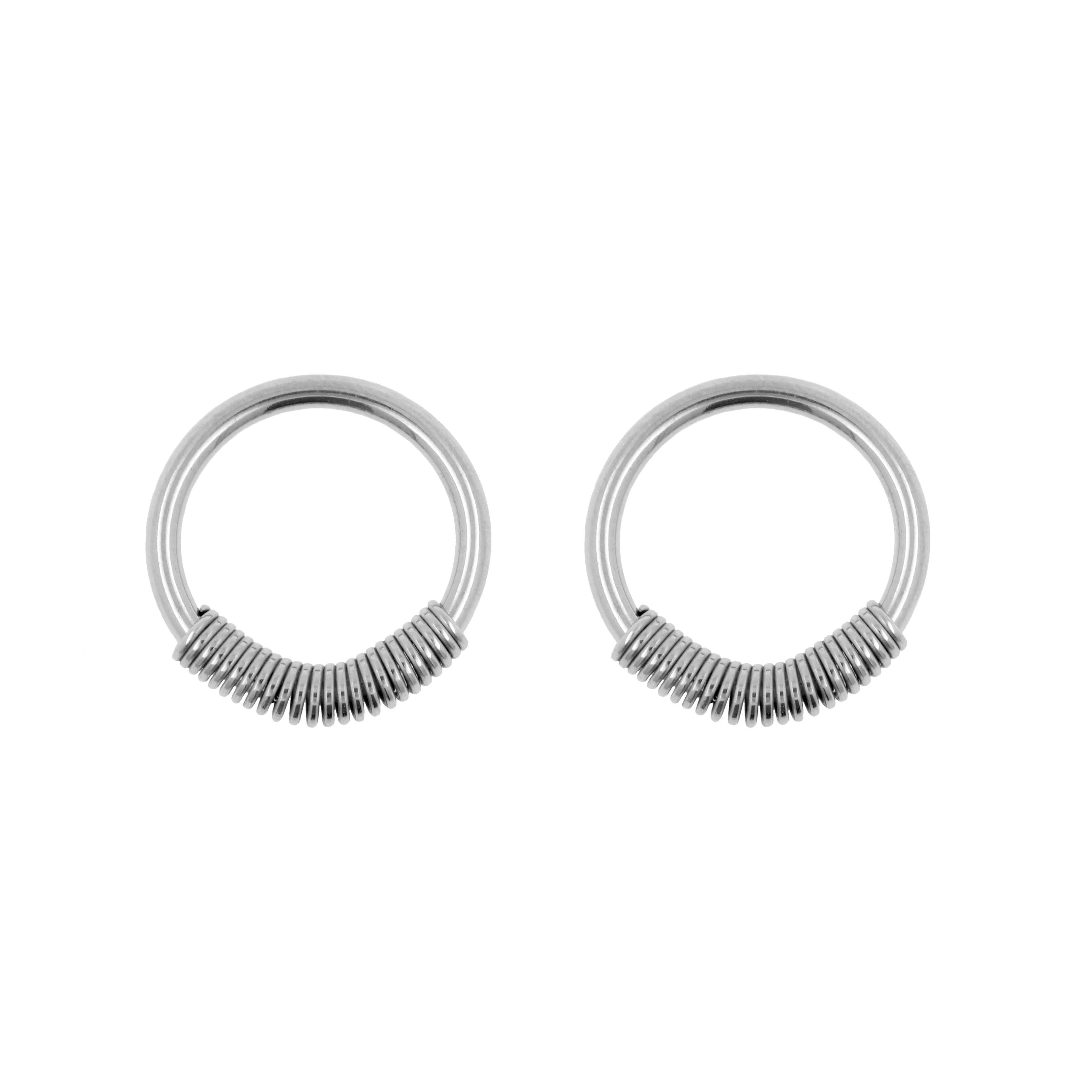 Chirurgisch Staal Ball Closure Ring - Cobra Zilver