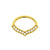 Surgical Steel Daith Clicker - Zirconia Drop Gold