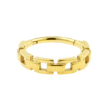 Chirurgischer Stahl Conch Clicker – Kette Gold