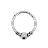 Chirurgischer Edelstahl Vintage-Stil Ring Silber