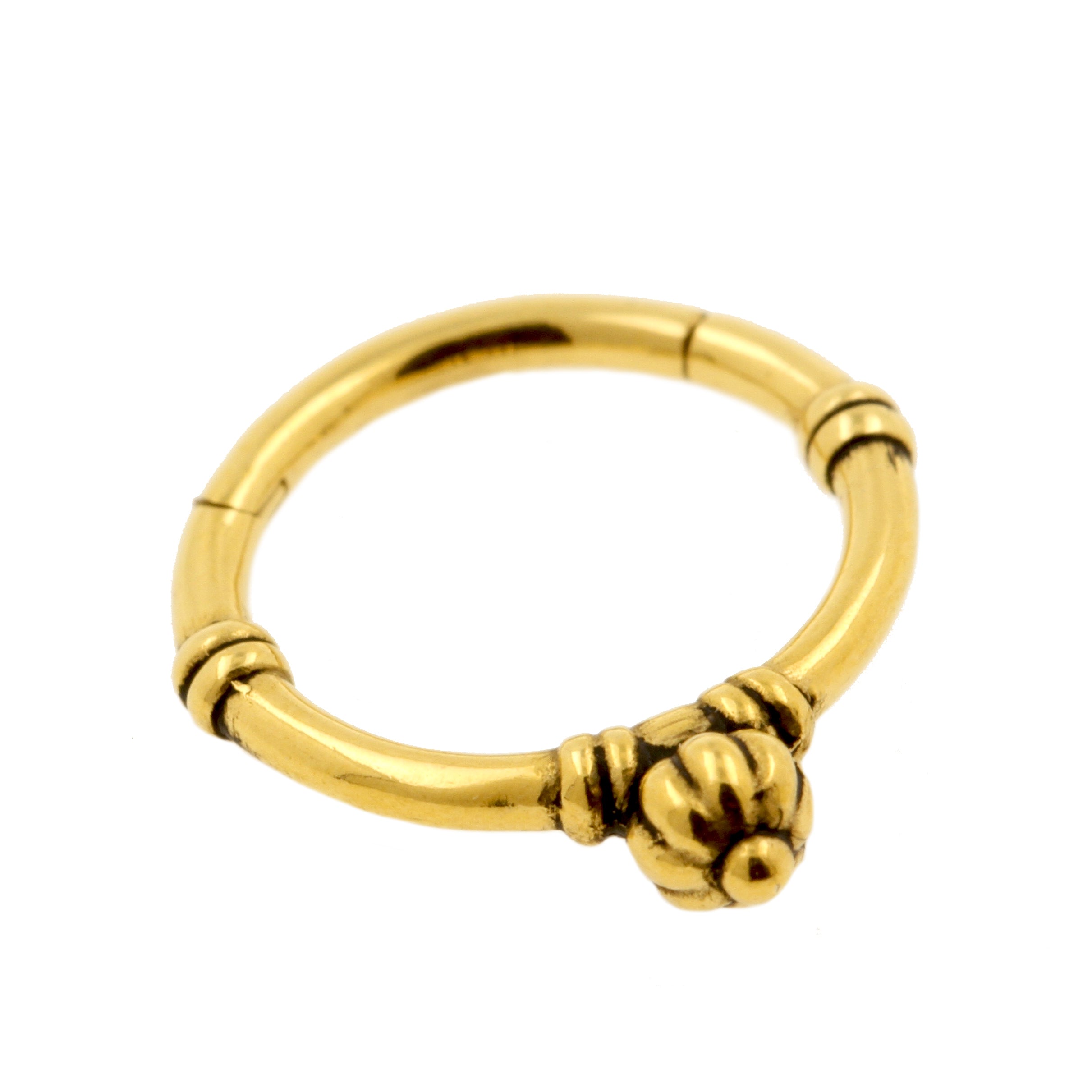 Chirurgisch Stalen Vintage Style Ring Goud