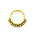 Surgical Steel Click Ring - Vintage Dots Gold