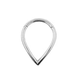 Chirurgischer Stahl Droplet Clicker Silber