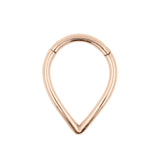 Chirurgischer Stahl Droplet Clicker Roségold