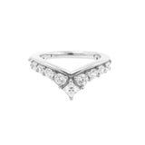Chirurgischer Stahl Click Ring – Zirkonia Tiara Silber