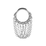 Chirurgischer Stahl Click-Ring mit Kette