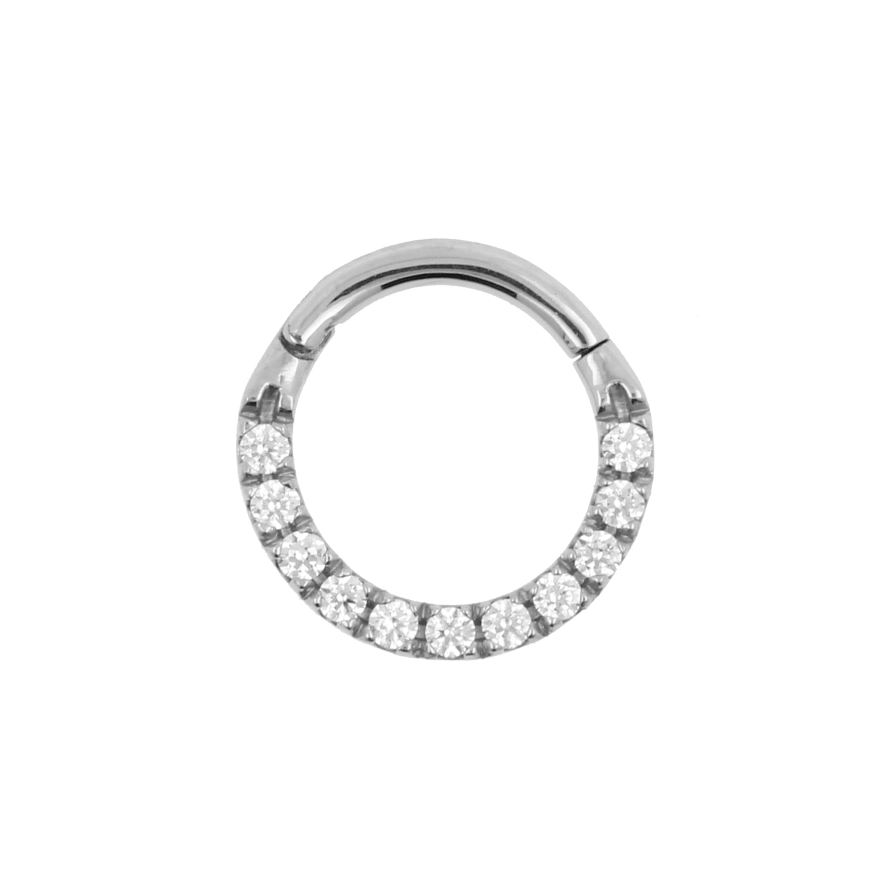Chirurgisch Stalen Zirkonia Ring Zilver