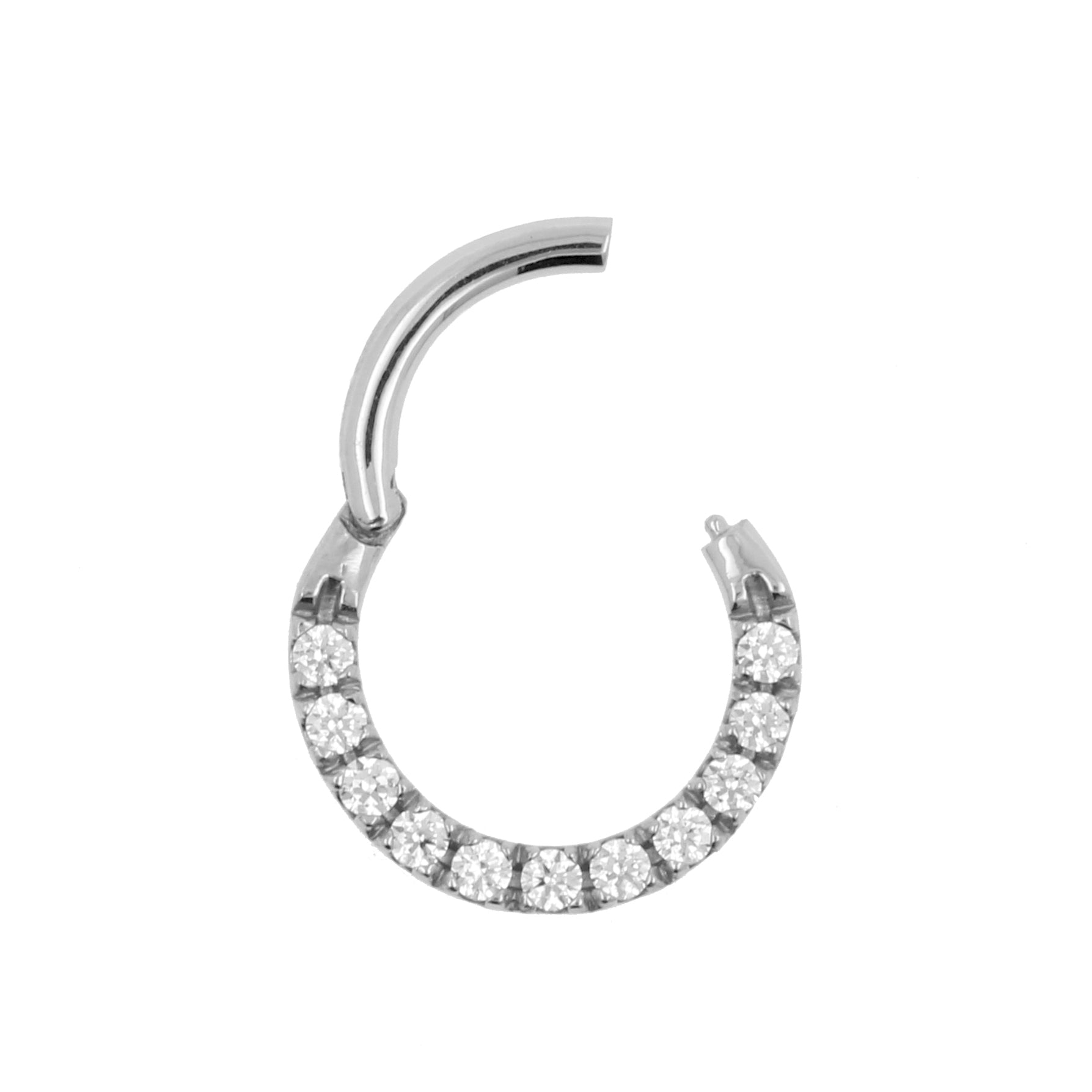 Chirurgisch Stalen Zirkonia Ring Zilver