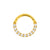 Chirurgisch Stalen Zirkonia Ring Goud