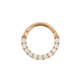 Chirurgischer Edelstahl Zirkonia Ring Roségold