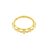 Chirurgischer Stahl Daith Clicker - Kleine Lotus Gold