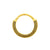 Chirurgisch Stalen Click Ring - Lined Goud