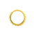 Chirurgisch Stalen Click Ring - Triangles Goud