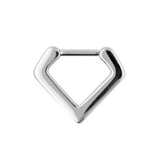 Chirurgischer Stahl Septum V-Clicker Silber