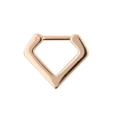Chirurgischer Stahl Septum V-Clicker Roségold