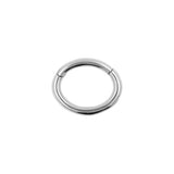 Chirurgischer Stahl ovaler Clickring für Rookpiercings Silber