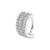 Nickel-Free Stainless Steel Rook Clicker - Triple Ring Silver
