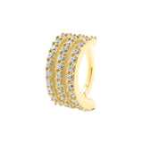 Nickelfreier Edelstahl-Rauch-Clicker – Dreifach-Ring Gold