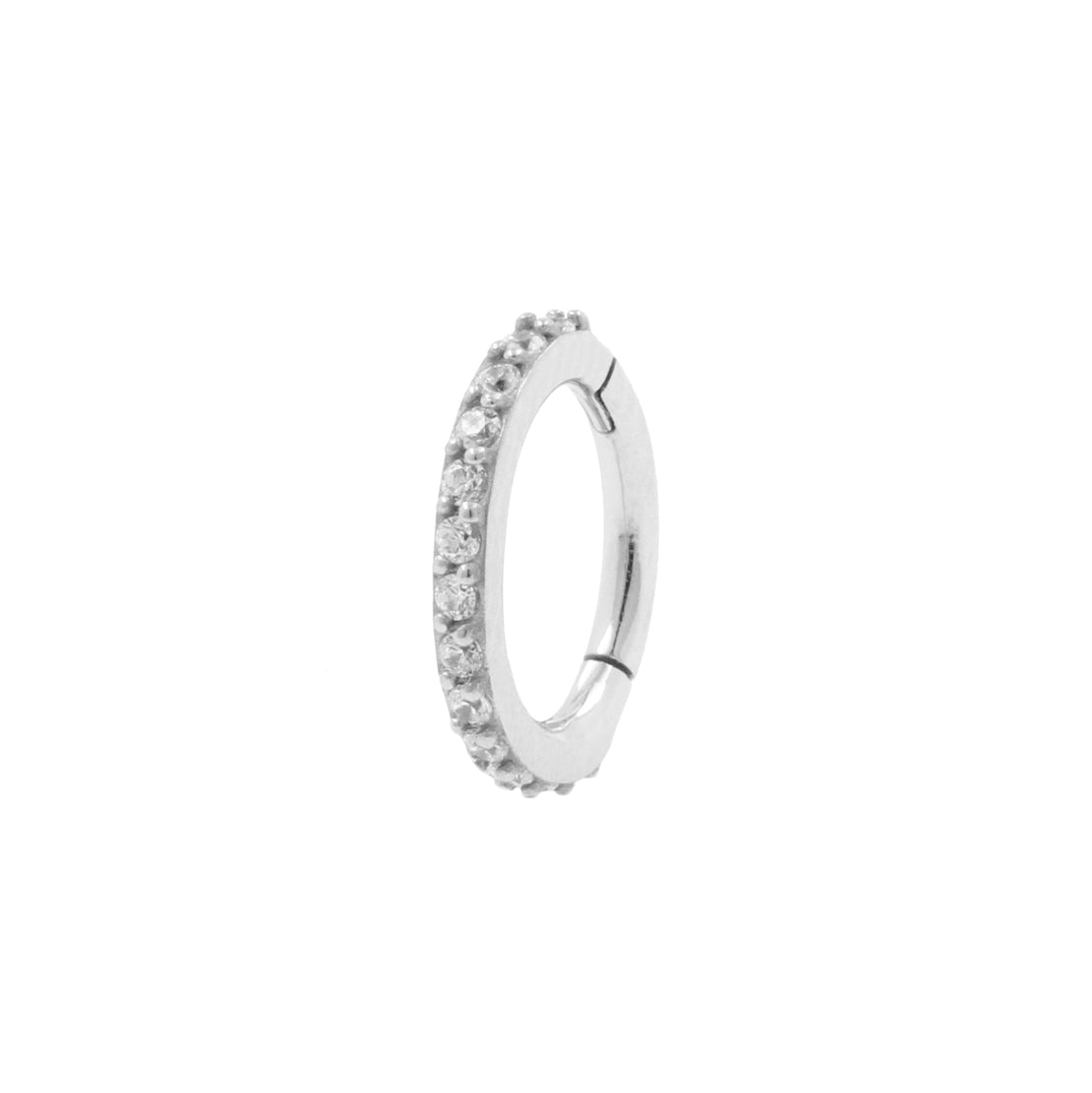 Nikkelvrij Staal Rook Clicker - Single Ring Zilver
