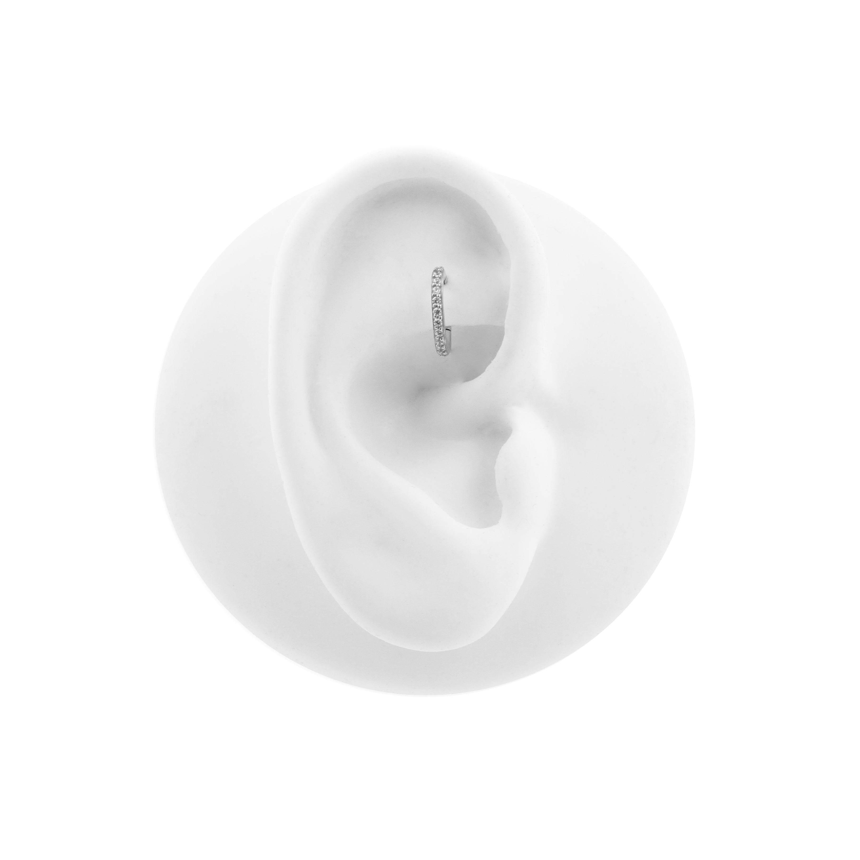 Nikkelvrij Staal Rook Clicker - Single Ring Zilver