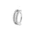 Nikkelvrij Staal Rook Clicker - Double Ring Zilver