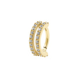 Nickelfreier Stahl Rauch Clicker - Doppelring Gold