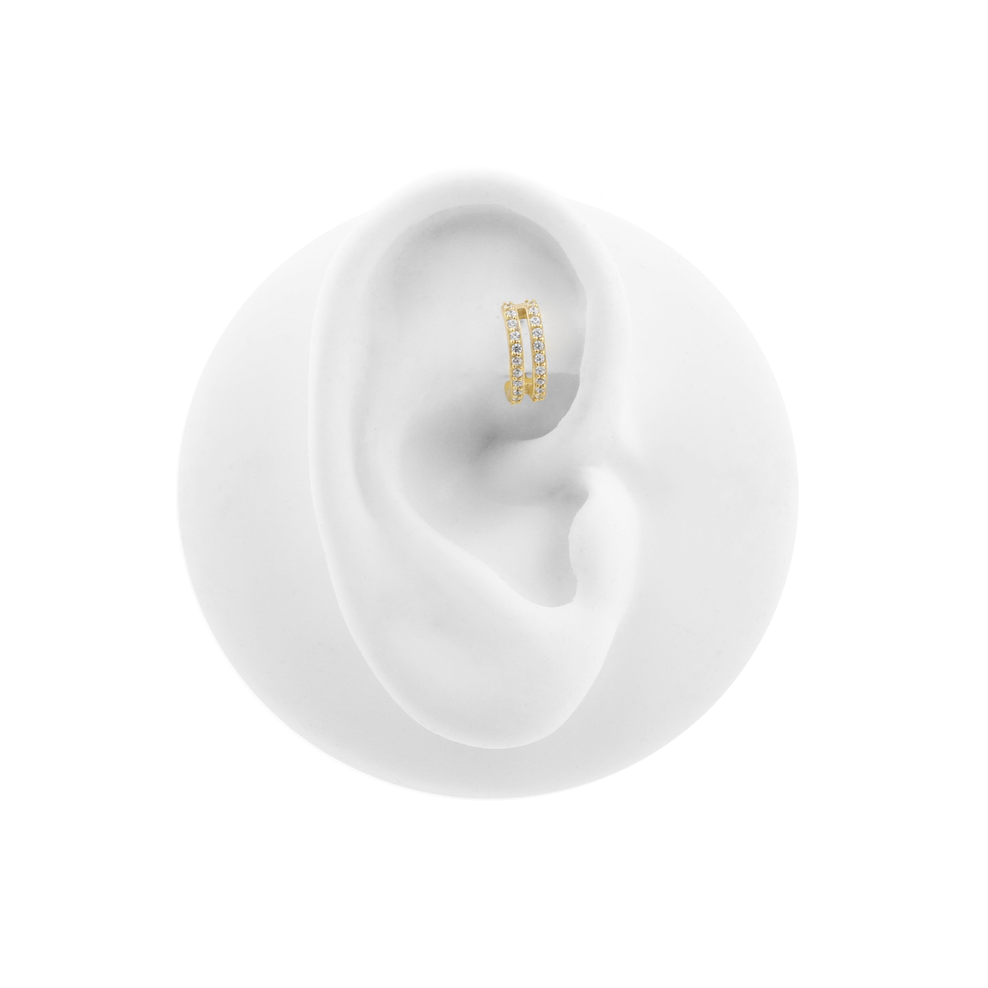 Nikkelvrij Staal Rook Clicker - Double Ring Goud