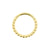 Nikkelvrij Stalen Click Ring - Dots Goud