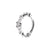 Nikkelvrij Staal Click Ring - Zirkonia Tiara Zilver