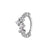 Nikkelvrij Staal Click Ring - Zirkonia Festive Zilver