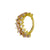 Nikkelvrij Staal Click Ring - Zirkonia Triple Goud