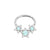Nikkelvrij Stalen Daith Clicker - Stars Frost Mint
